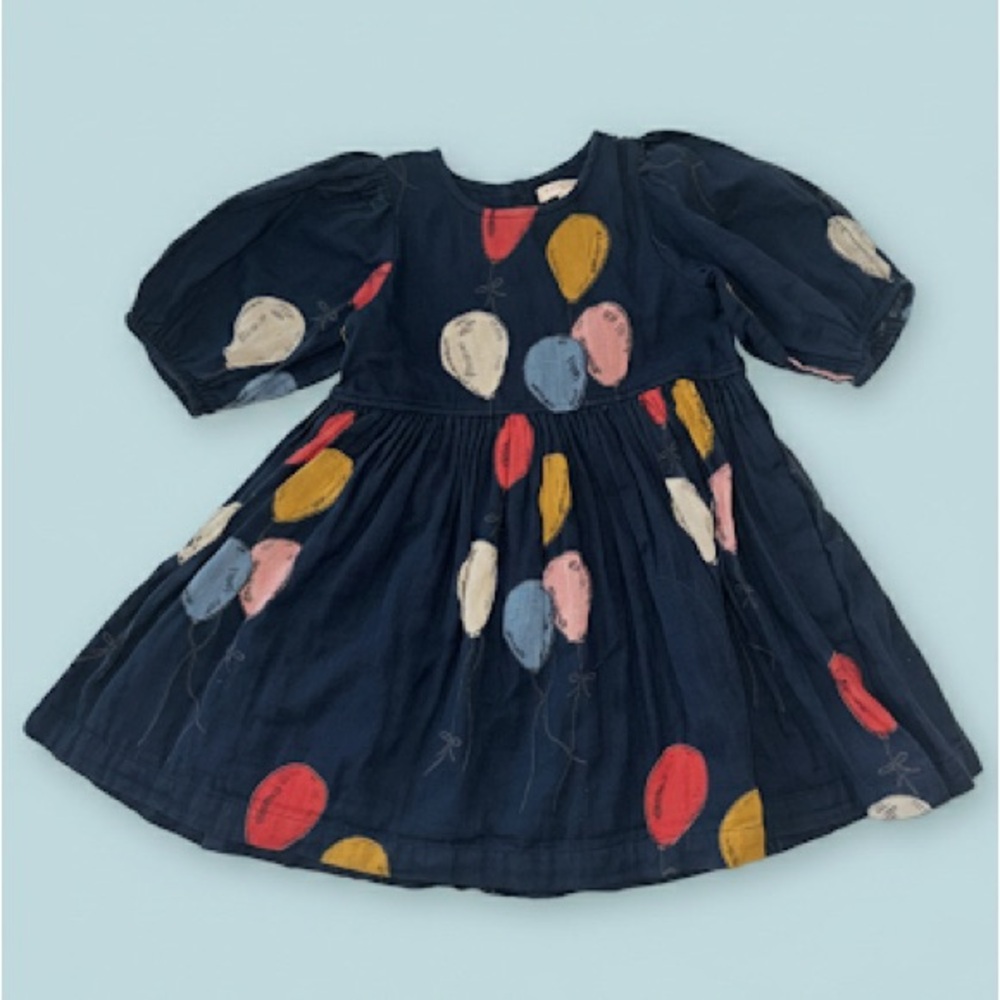 Pink Chicken NYC Navy Balloon Party Dress – Size 5Y